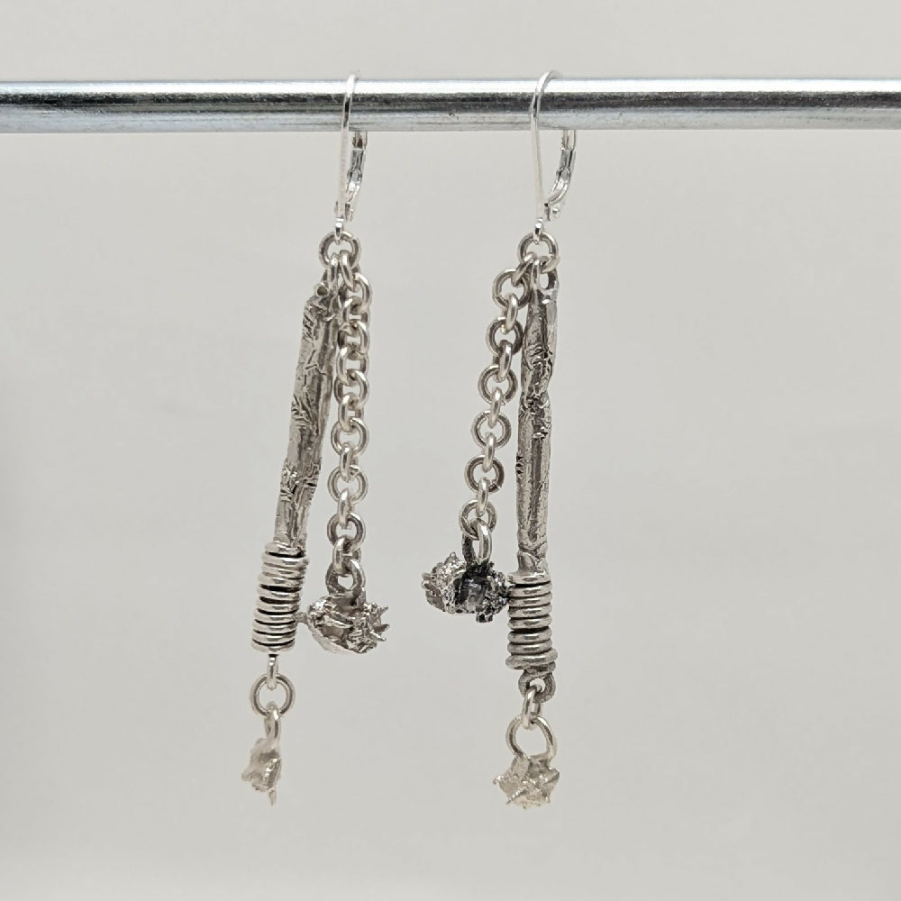 Baphomet Mace Flail Earrings