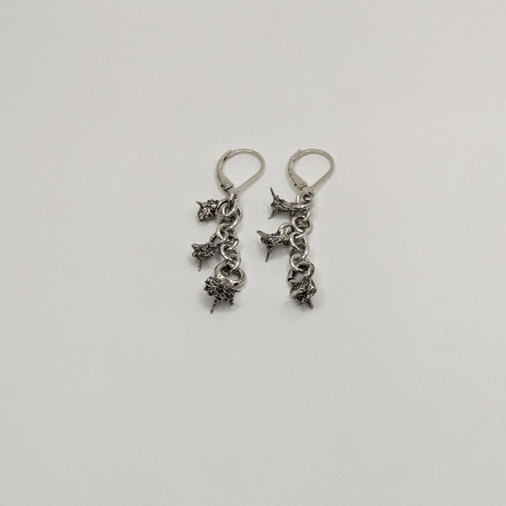 Baphomet Chain Chandelier Earrings