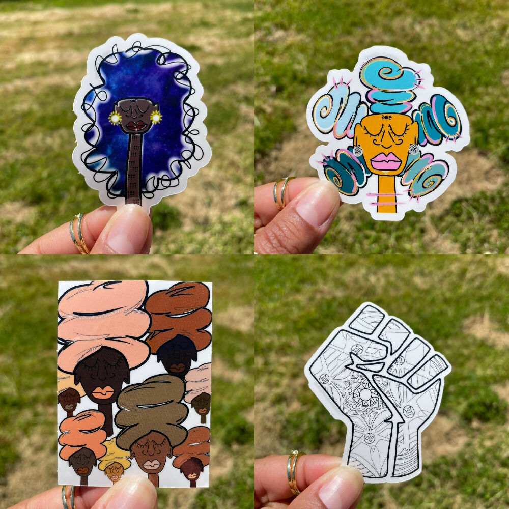 Black Lives Manifest Sticker set