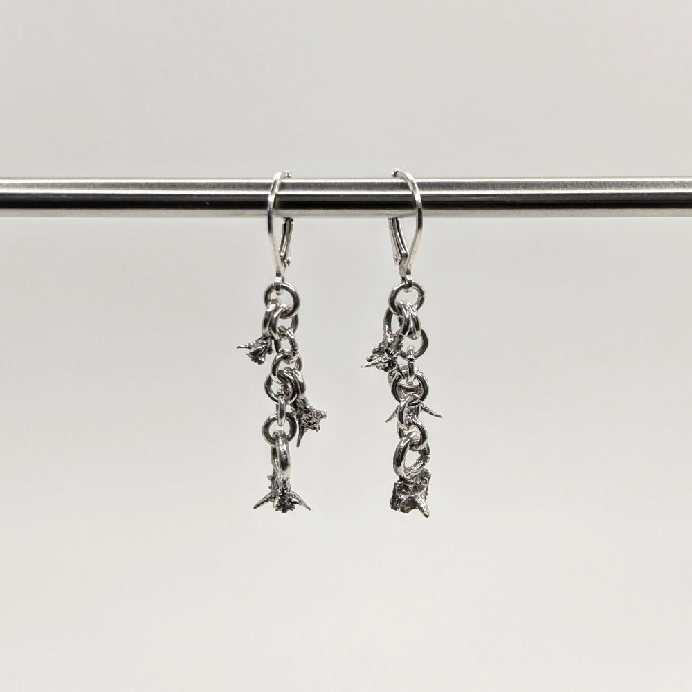 Baphomet Chain Chandelier Earrings